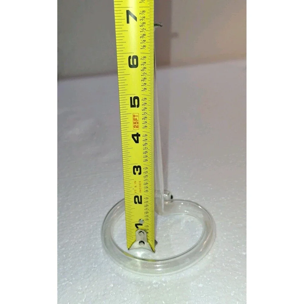 Vtg MCM Ruffle Top Tube Twisted Glass Bud Vase Propagation 6.5